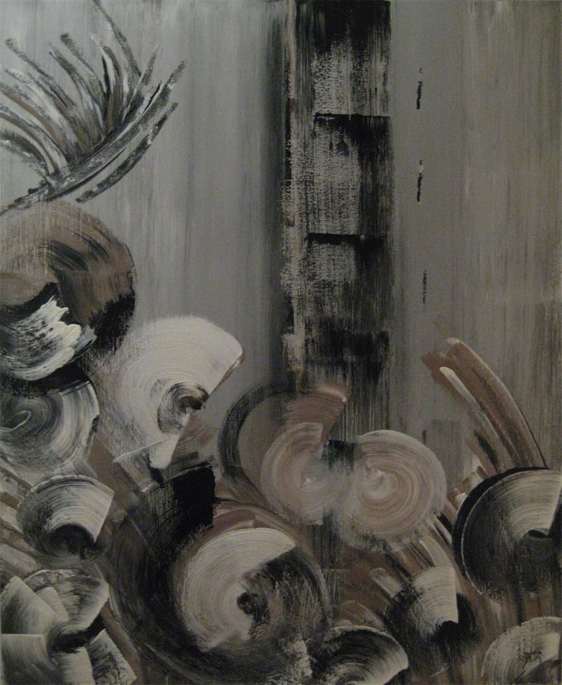 Party-Time. Acryl auf Leinwand.