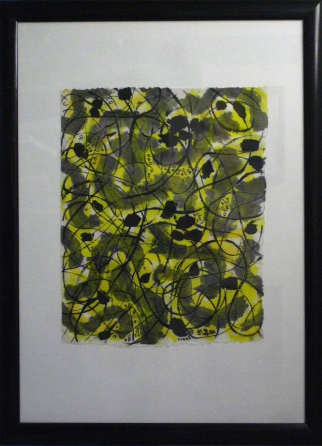 Sunny Day, gerahmt 77 x 57 cm, Tusche auf Bambus-Papier