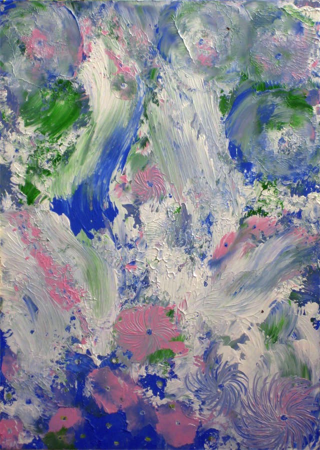 Frühlings-Symphonie, Öl auf Holz