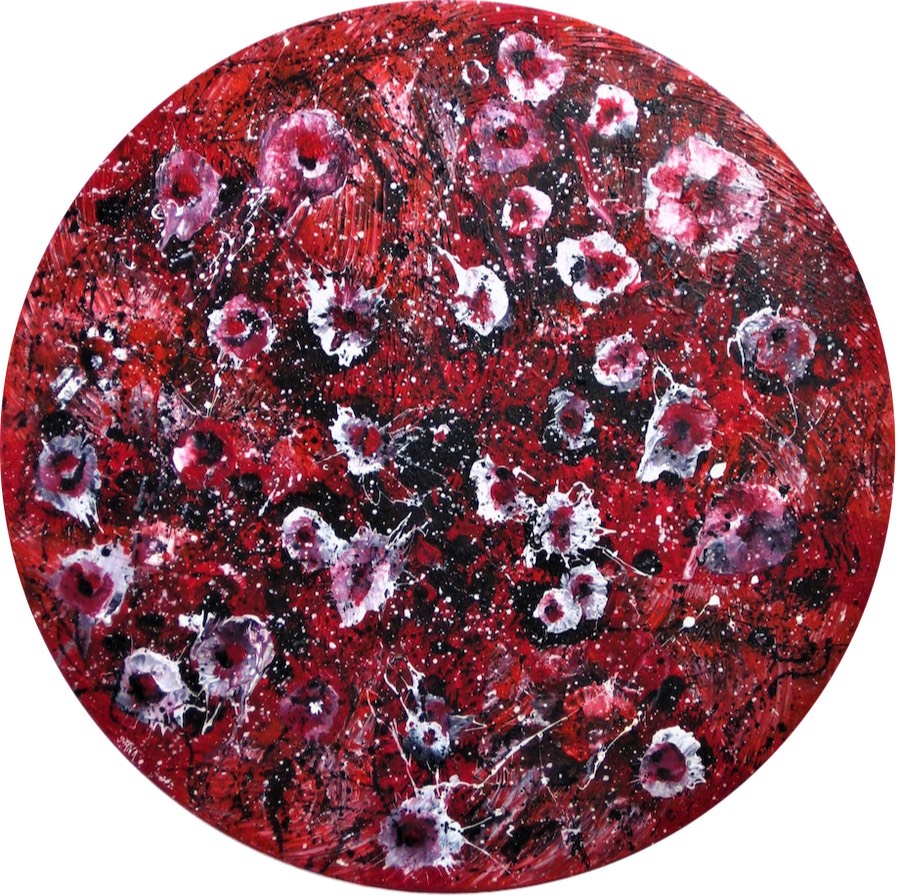 Oh happy Day, Bild, Acryl auf Leinwand.