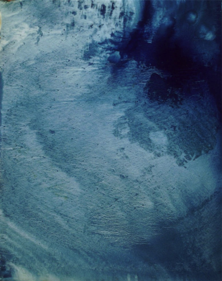 Nacht an Helgoland‘s Küste, Öl auf Holz.