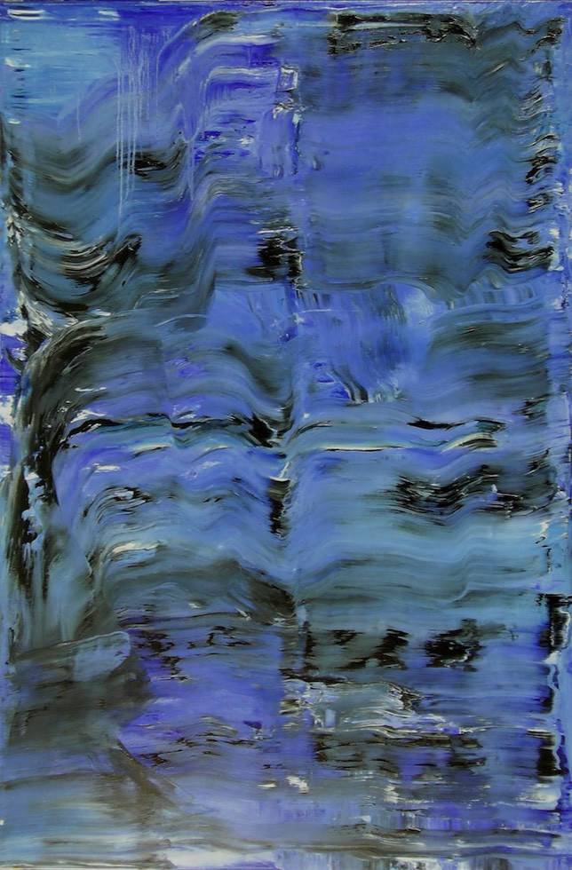 Meeres-Impression, Öl auf Leinwand